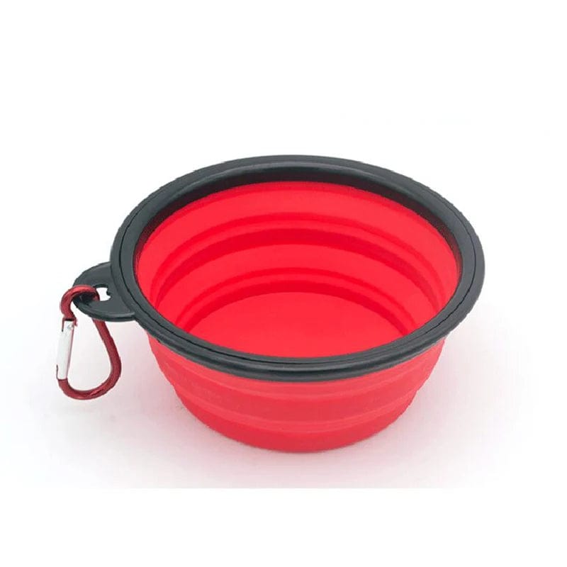 Bol Gamelle Rétractable en Silicone Pour Bouli Red / 350ML