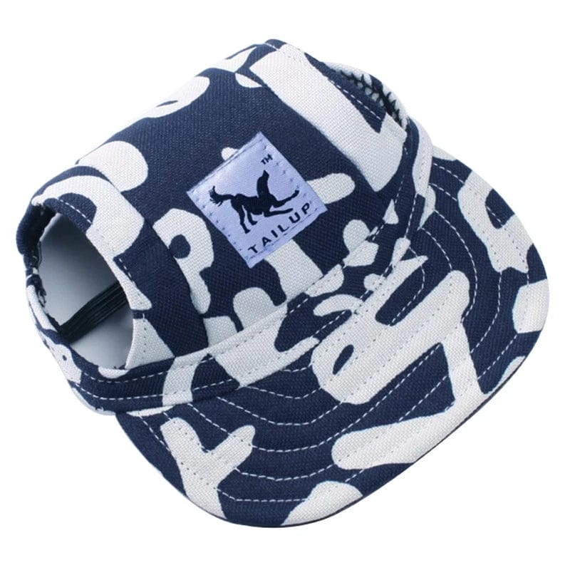 Casquette pour Chien Bouledogue francais Pour Bouli Lettres bleues / S