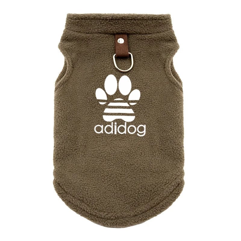 Manteau en Polaire Adidog pour Bouledogue Français – Pull Chaud et Confortable pour Hiver Dog Apparel 1 / S