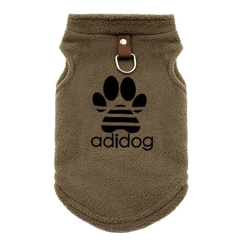 Manteau en Polaire Adidog pour Bouledogue Français – Pull Chaud et Confortable pour Hiver Dog Apparel 2 / S