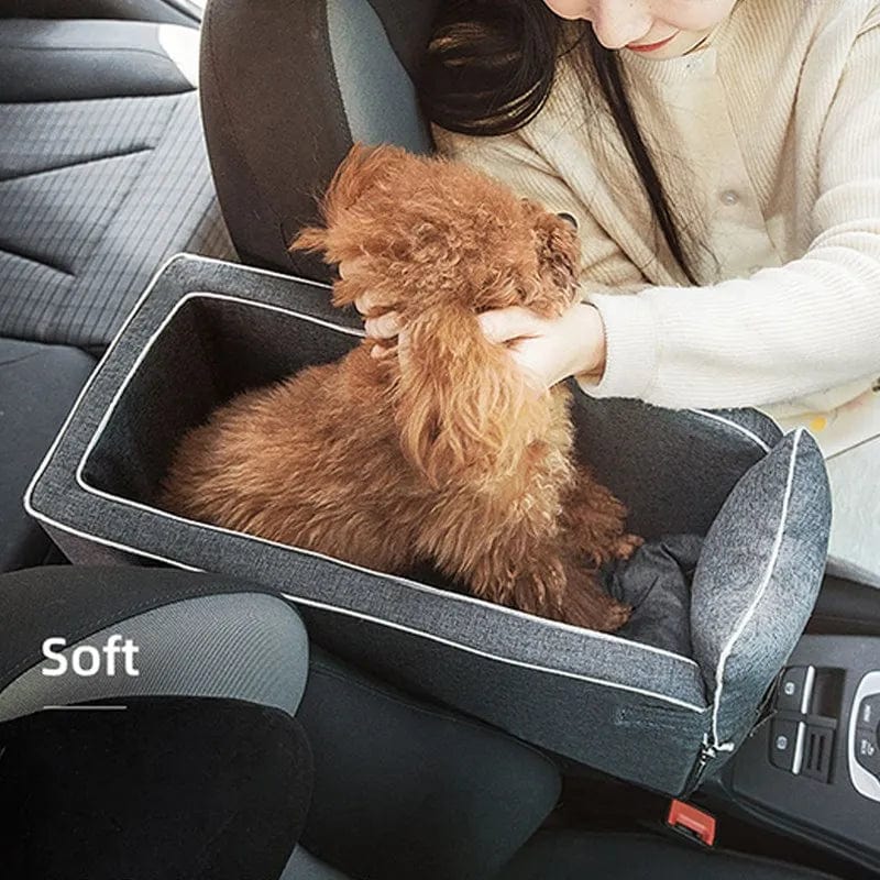 Siège Auto Central pour Bouledogue Français – Transport Sécurisé et Confortable