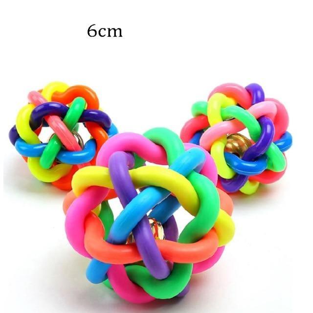 Bouledogue Avenue Pour Bouli Lot de 2 Balles avec Grelots