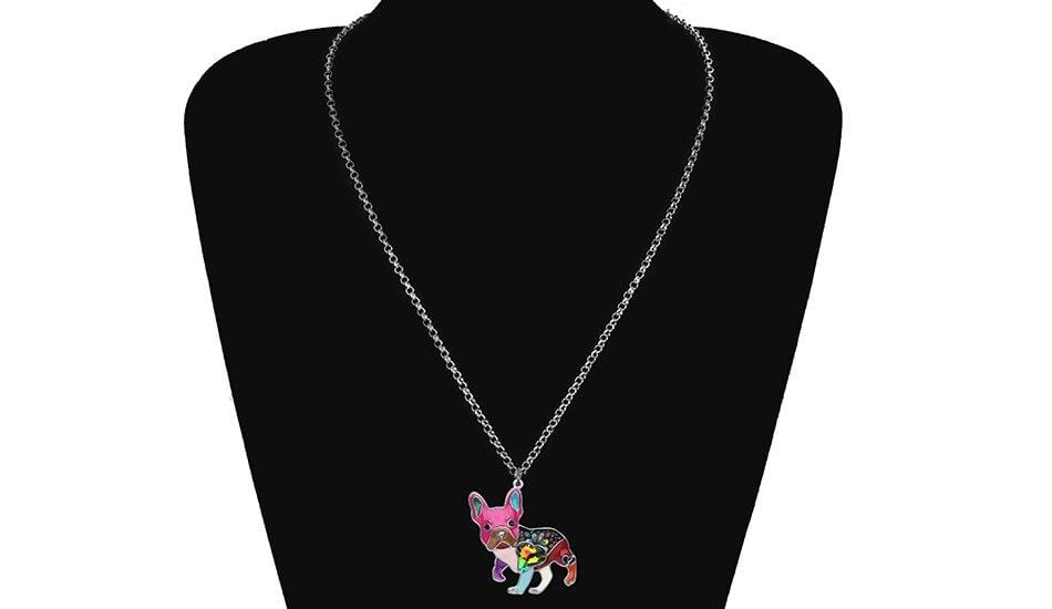Bouledogue Avenue Pour Humains Collier avec Pendentif Carlin 6 couleurs