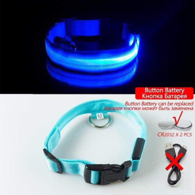 Bouledogue Avenue Pour Bouli Collier LED - Brille dans le Noir