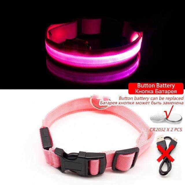 Bouledogue Avenue Pour Bouli Collier LED - Brille dans le Noir