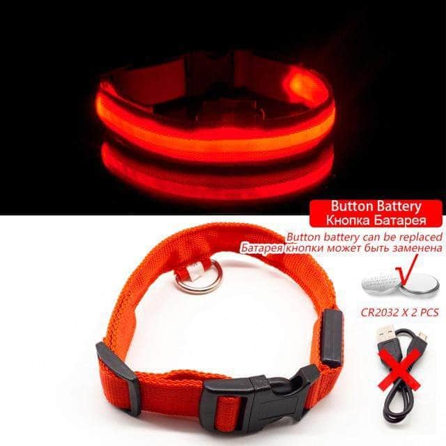 Bouledogue Avenue Pour Bouli Collier LED - Brille dans le Noir
