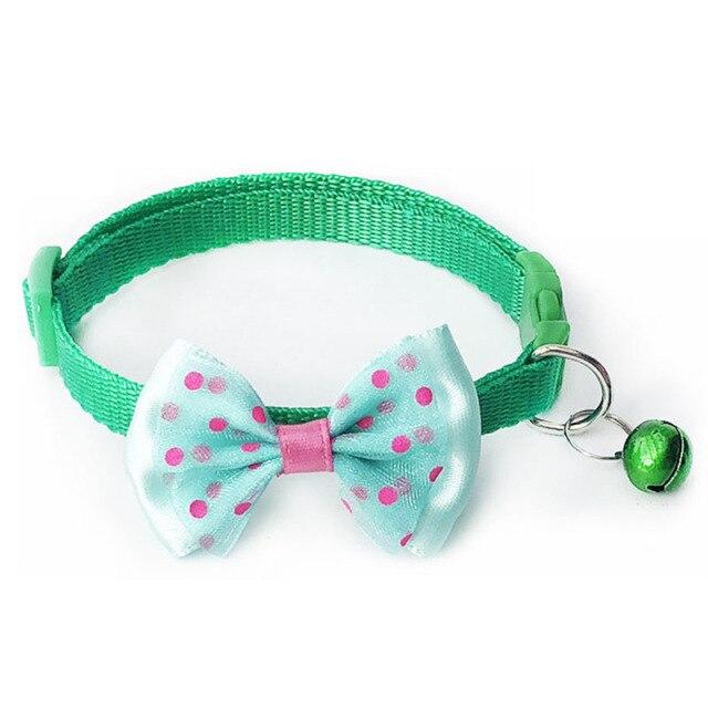 Bouledogue Avenue Pour Bouli Vert / 1.0cm 19-32cm Collier Noeud Papillon Ajustable