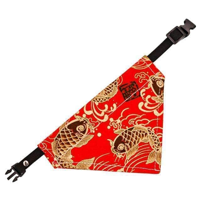 Bouledogue Avenue Pour Bouli Rouge 3 / XS Colliers bandana à motifs élégants, réglables pour chiens (Plusieurs modèles)
