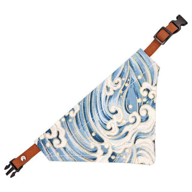 Bouledogue Avenue Pour Bouli Vague / M Colliers bandana à motifs élégants, réglables pour chiens (Plusieurs modèles)