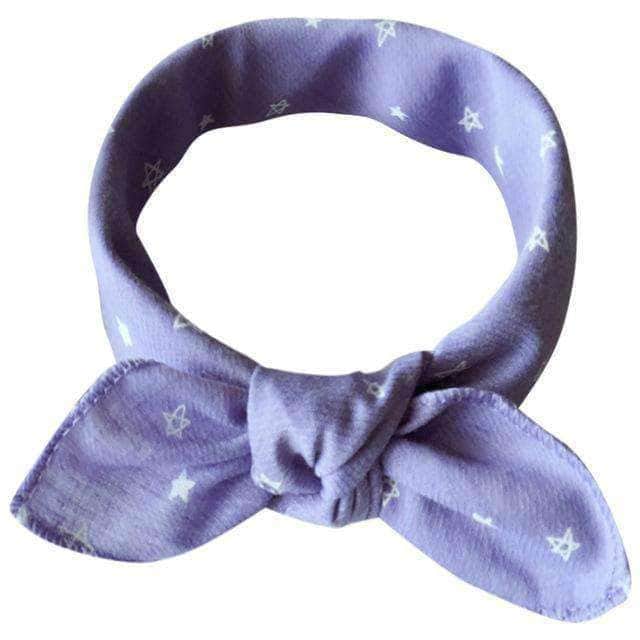 Bouledogue Avenue Pour Bouli Bleu Violet Foulards en Coton pour Bouledogues