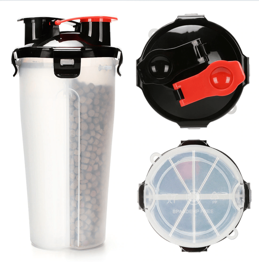 Bouledogue Avenue Pour Bouli Gourde 2 en 1 + Deux Bols rétractables