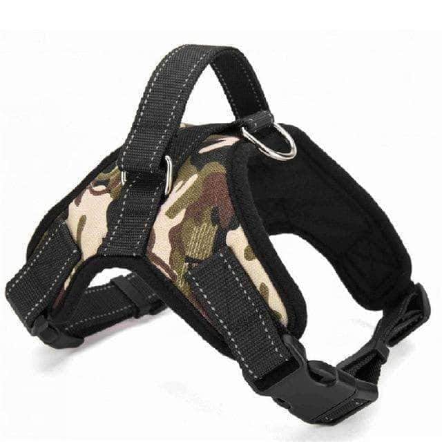 Bouledogue Avenue Pour Bouli Camouflage / XL Harnais Rembouré Ajustable