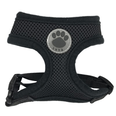 Bouledogue Avenue Pour Bouli Noir / XS Harnais Respirant Souple - Patte de Chien