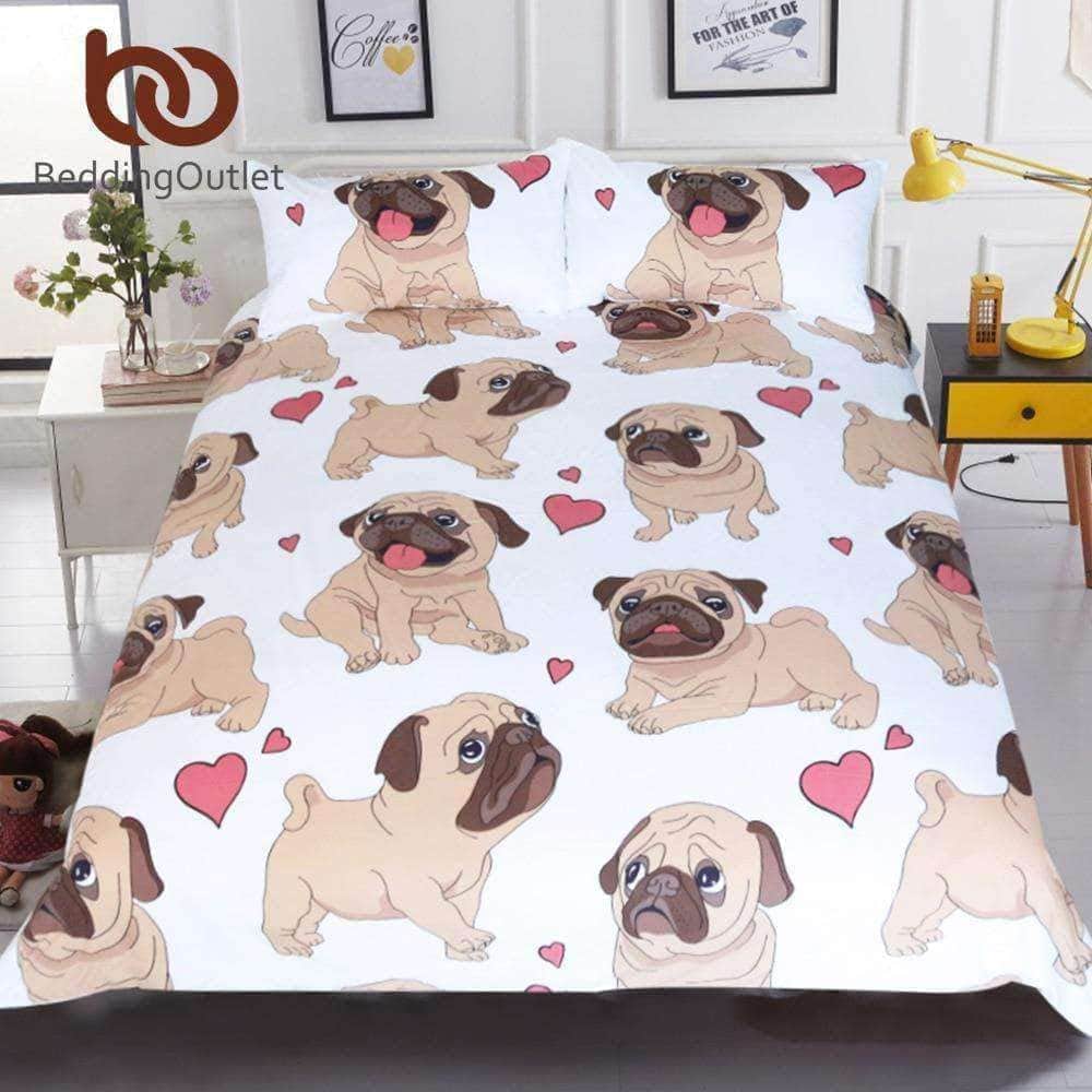 Bouledogue Avenue Pour Humains Linge de lit - Bouledogue français