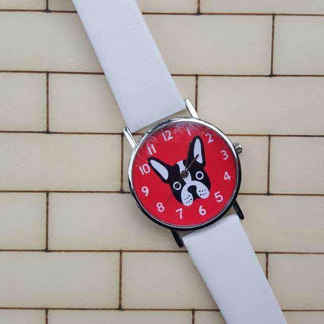 Bouledogue Avenue Pour Humains Blanc Montre Bouledogue Rouge, Noir ou Blanc