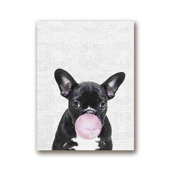 Bouledogue Avenue Pour Humains Peinture - Bouledogue français