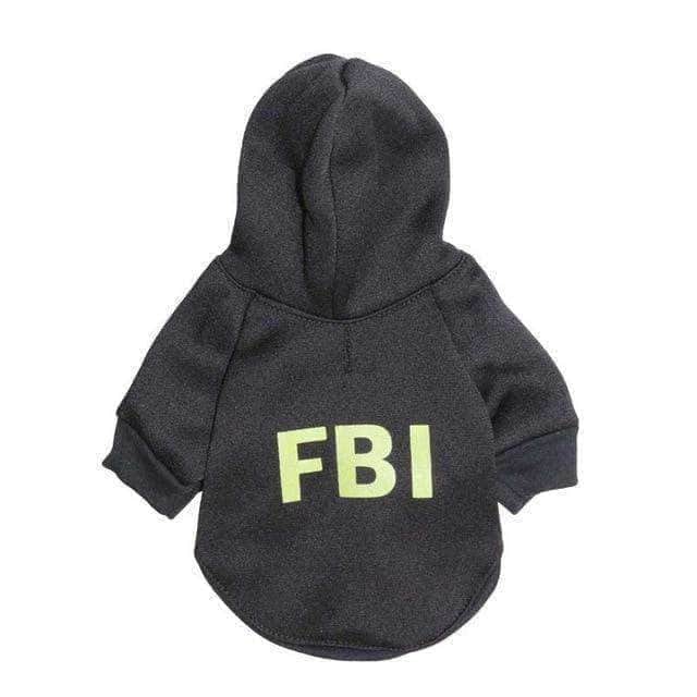 Bouledogue Avenue Pour Bouli Pull "FBI" à Capuche