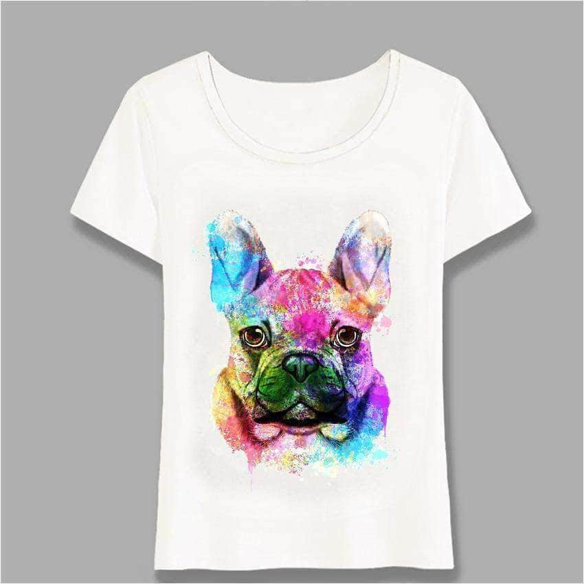 Bouledogue Avenue Pour Humains T-Shirt pour Femme - Bouli Multicolore