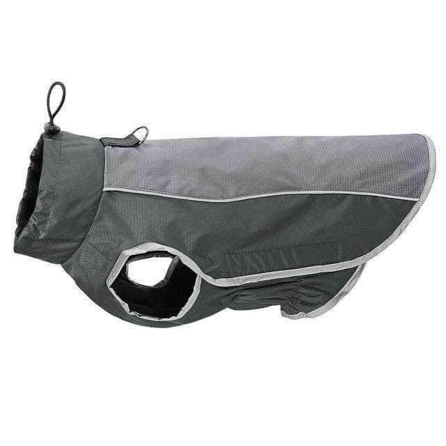 Bouledogue Avenue Pour Bouli Gris / XXL Veste Imperméable Réfléchissante