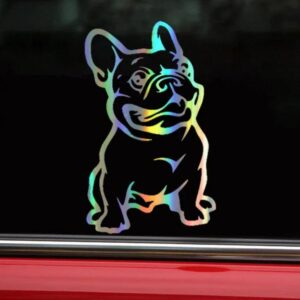 Autocollant pour voiture - Bouledogue Heureux Pour Humains