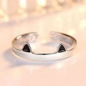 Bague Oreilles de Bouledogue Pour Humains oreilles noires