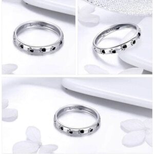 Bouledogue Avenue Pour Humains Bague Pattes en Argent Sterling
