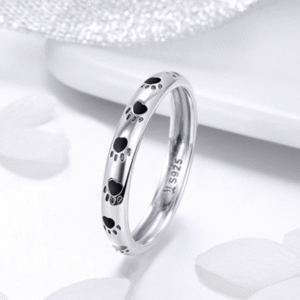 Bouledogue Avenue Pour Humains Bague Pattes en Argent Sterling