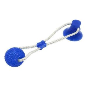 Bouledogue Avenue Pour Bouli Bleu Balle en caoutchouc avec accroche fixe