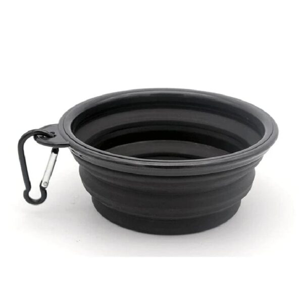 Bol Gamelle Rétractable en Silicone Pour Bouli Black / 1000ML