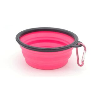 Bol Gamelle Rétractable en Silicone Pour Bouli Pink / 1000ML