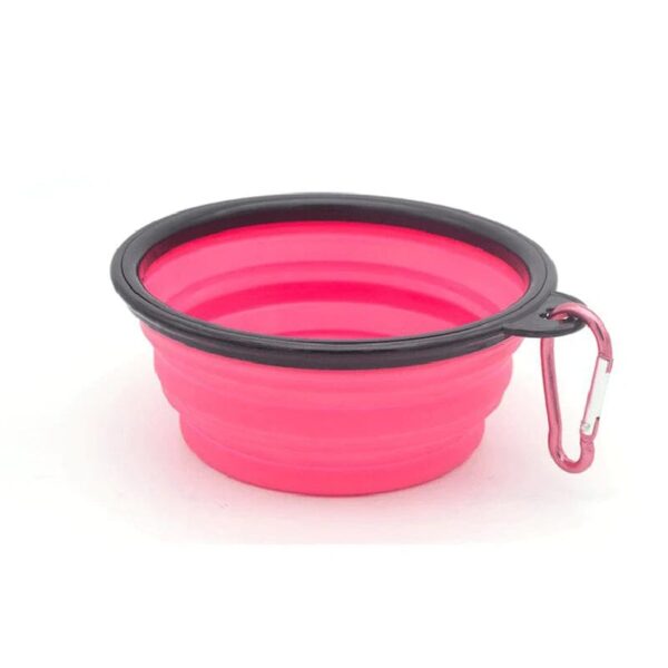 Bol Gamelle Rétractable en Silicone Pour Bouli Pink / 1000ML