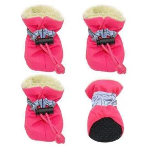Bouledogue Avenue Pour Bouli Rose / L Bottes d'hiver imperméables fourrées