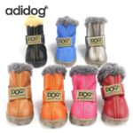 Bouledogue Avenue Pour Bouli Bottes en cuir fourrées