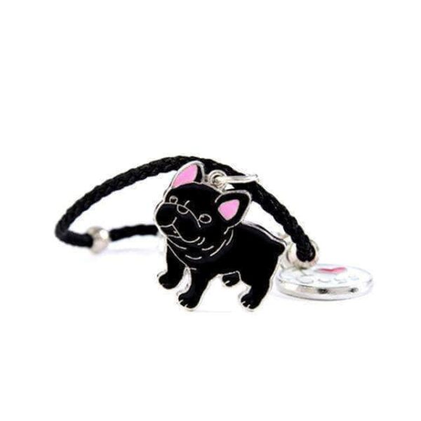 Bouledogue Avenue Pour Humains Bouli Noir Bracelet Bouli - Noir ou Blanc