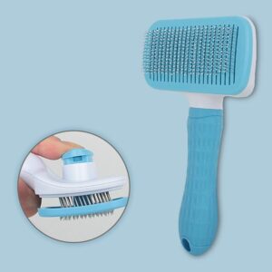 Brosse Bleue pour enlever les poils morts Pour Bouli BLEU