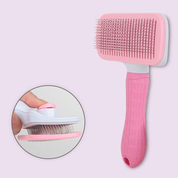 Brosse Bleue pour enlever les poils morts Pour Bouli ROSE