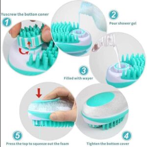 Bouledogue Avenue Pour Bouli Brosse De Bain 2 en 1 Pour Chien