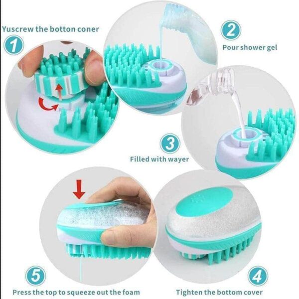 Bouledogue Avenue Pour Bouli Brosse De Bain 2 en 1 Pour Chien