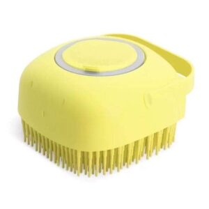 Bouledogue Avenue Pour Bouli Jaune (Nouveau) Brosse De Bain 2 en 1 Pour Chien