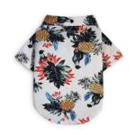 Bouledogue Avenue Pour Bouli L Chemise Hawaïenne Blanche d'Été pour Bouledogue Français