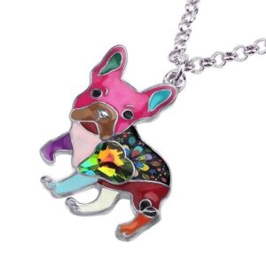Bouledogue Avenue Pour Humains Collier avec Pendentif Carlin 6 couleurs