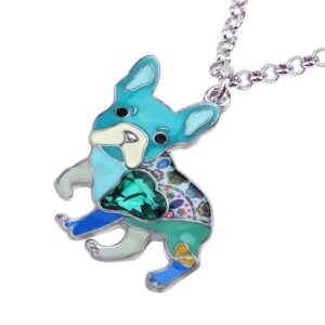 Bouledogue Avenue Pour Humains Collier avec Pendentif Carlin 6 couleurs