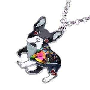Bouledogue Avenue Pour Humains Collier avec Pendentif Carlin 6 couleurs
