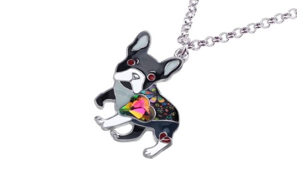 Bouledogue Avenue Pour Humains Collier avec Pendentif Carlin 6 couleurs