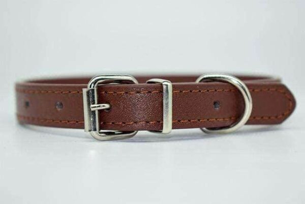 Bouledogue Avenue Pour Bouli Collier en cuir