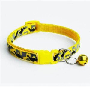 Bouledogue Avenue Pour Bouli Jaune Collier en Nylon Camouflage Ajustable