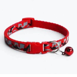 Bouledogue Avenue Pour Bouli Rouge Collier en Nylon Camouflage Ajustable