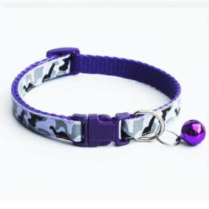 Bouledogue Avenue Pour Bouli Violet Collier en Nylon Camouflage Ajustable