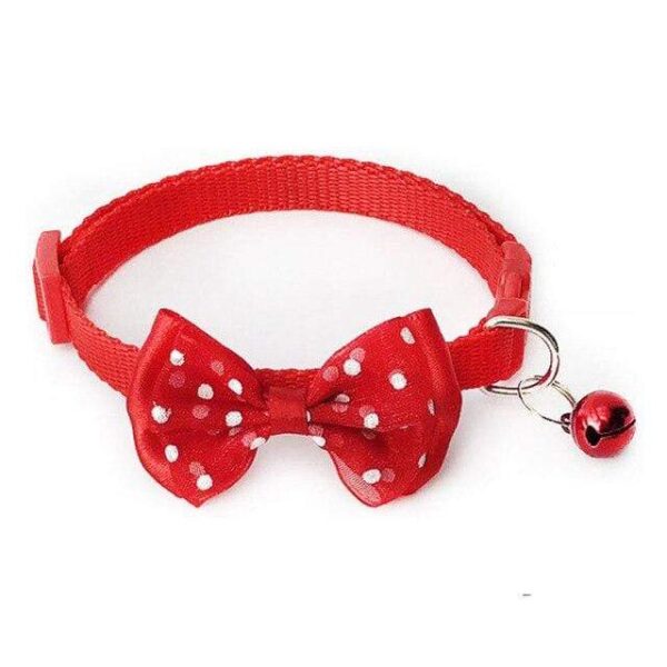 Bouledogue Avenue Pour Bouli Rouge / 1.0cm 19-32cm Collier Noeud Papillon Ajustable