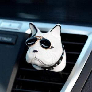 Bouledogue Avenue Noir & Blanc Désodorisant Voiture Bouledogue Français